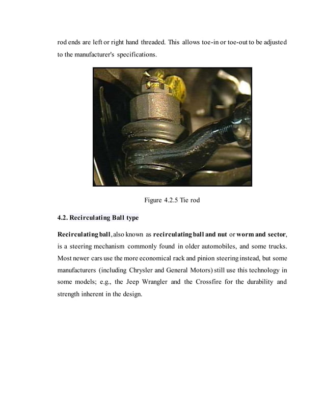 Steering system project report