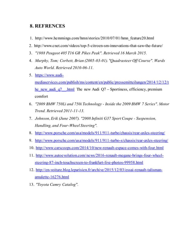 Steering system project report