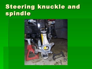 Steering knuckle and
spindle




        copyright 2011 - eric jaromin
 