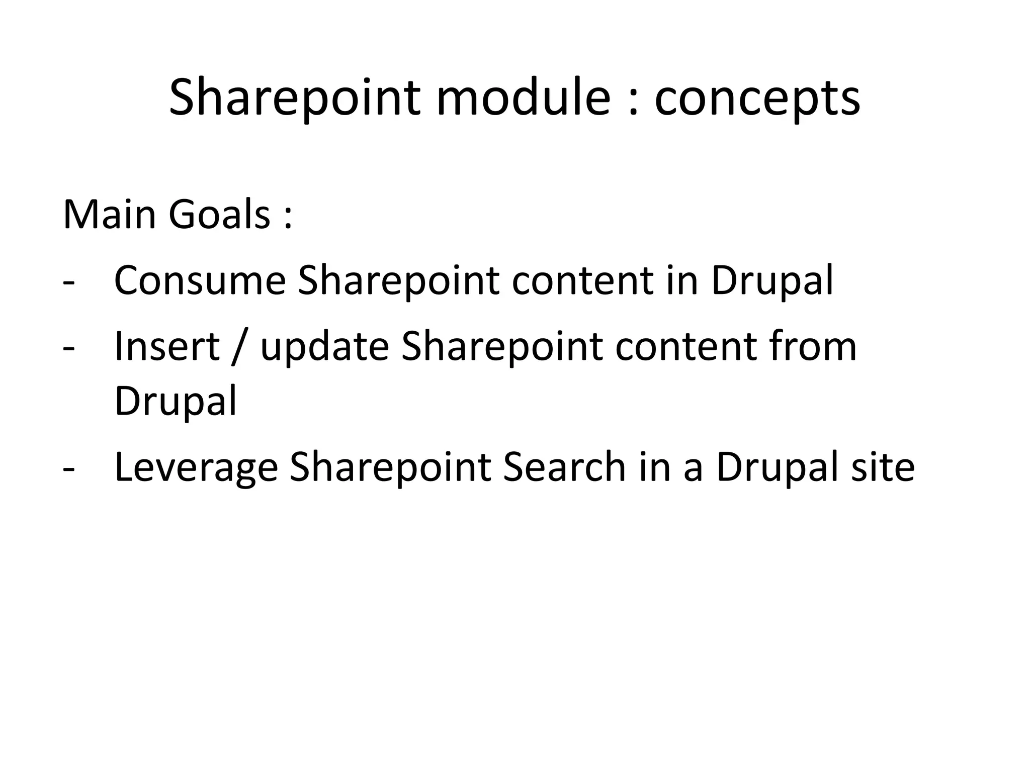 Sharepoint primerComponents of a Sharepoint system