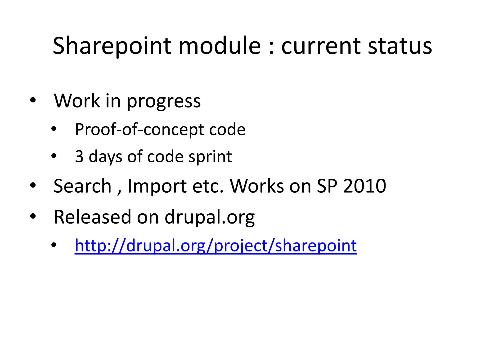 CMISSharepoint Interoperability