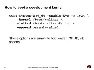 Kernel Development Cycle Kernel Recipes 2015: Speed up your kernel development cycle with QEMU | PDF