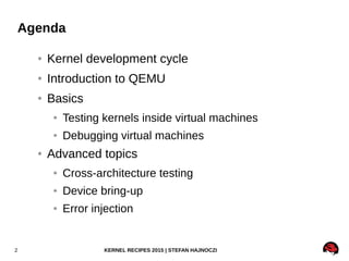 Kernel Development Cycle Kernel Recipes 2015: Speed up your kernel development cycle with QEMU | PDF