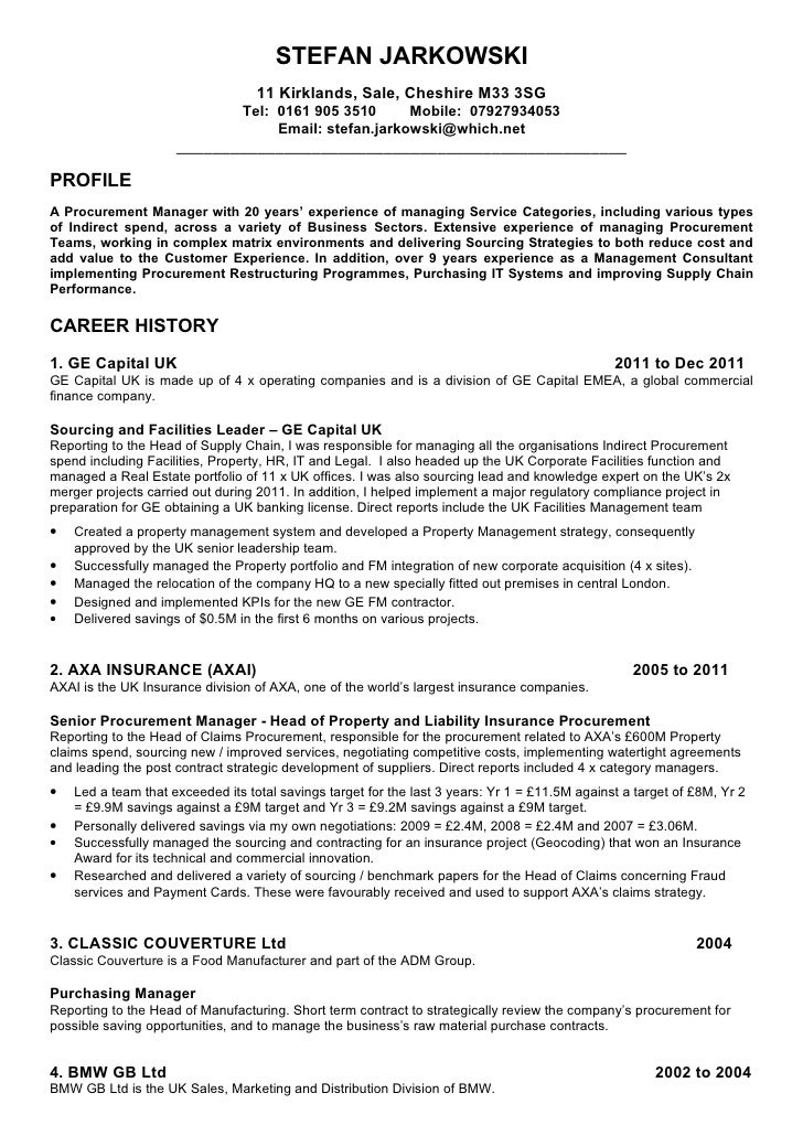 category manager resumes