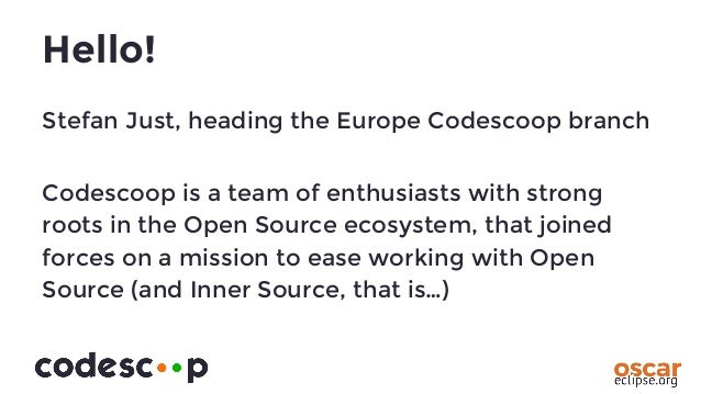 Ossf 2018 Stefan Just Of Codescoop Oscar A New Approach To Soft
