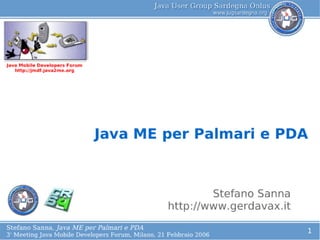 Stefano Sanna PDA JMDF Third Meeting