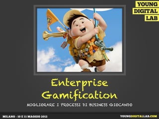 Enterprise
Gamification
MIGLIORARE I PROCESSI DI BUSINESS GIOCANDO
 