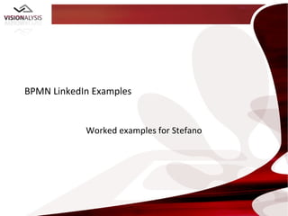 BPMN LinkedIn Examples


            Worked examples for Stefano
 