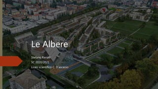 Le Albere
Stefano Ranalli
5C 2020/2021
Liceo scientifico C. D’ascanio
 