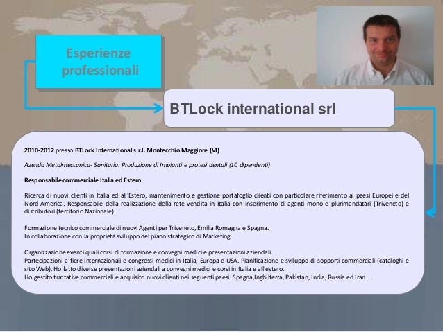 Stefano Zanella Cv Export Area Manager Commerciale Italia
