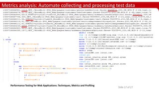 Performance testing for web applications – techniques, metrics and ...