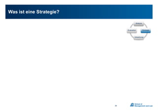 Was0ist0eine0Strategie?
38
Analyse
Strategie
Umsetzung
Evaluation
 