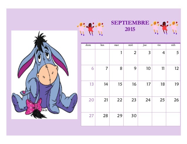 calendario de septiembre 2015