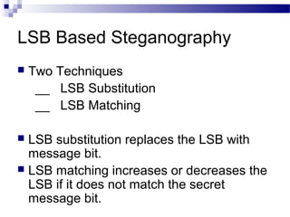 Steganalysis of lsb matching steganography | PPT | Photo Editing ...