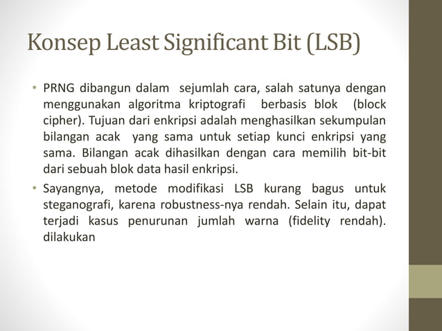 Stegano 2 (LSB( | PPT | Free Download