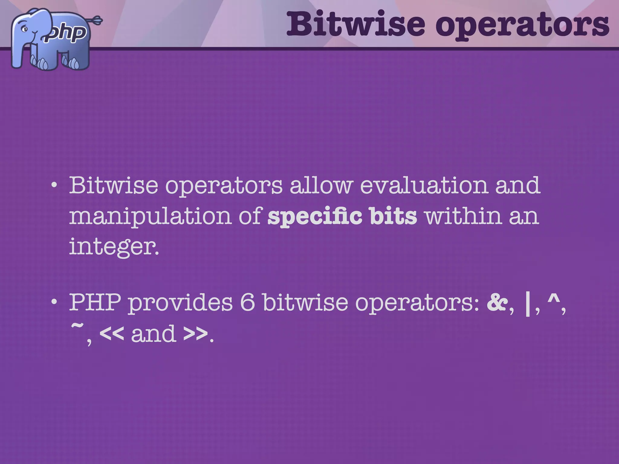 pack()/unpack()
$gzip = file_get_contents(__DIR__ . '/test.gz');
/*
* Format:
* - C2: 2 bytes (id1, id2).
* - C1: 1 byte (cm), 1 byte (flags).
* - V: Unsigned long, 32 bit, little endian byte order
*/
list($id1, $id2, $cm, $flags, $mtime) = array_values(
unpack('C2id/C1cm/C1flags/Vmtime', $gzip)
);
var_dump(
dechex($id1), // 1f
dechex($id2), // 8b
dechex($cm), // 8
dechex($flags), // 0
dechex($mtime) // 54c13374
);
 
