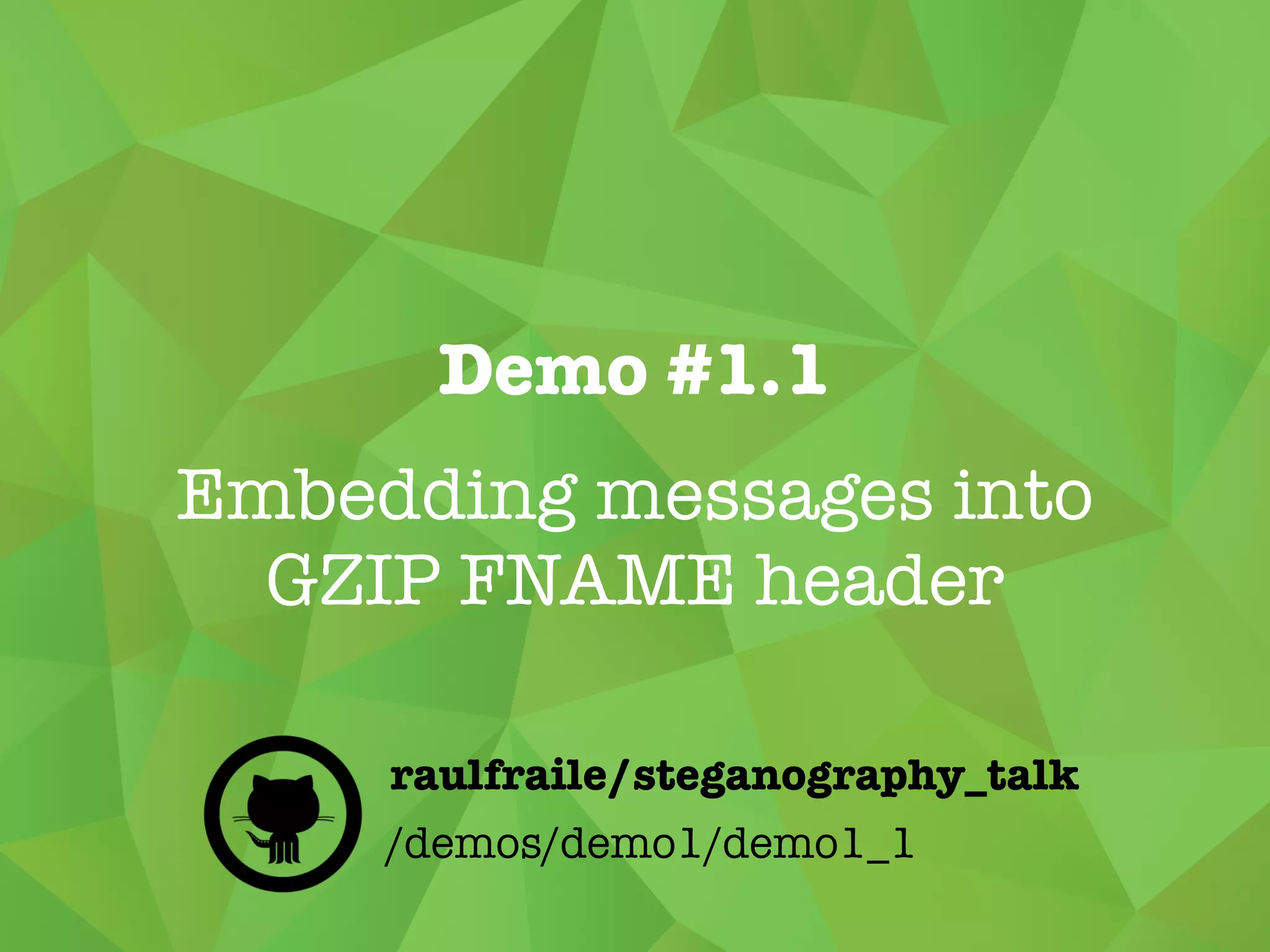 GZIP ﬁle format
CM FLGID1 ID2 MTIME XFL OS
CRC32 ISIZE
COMPRESSED STREAM
FTEXT FHCRC FEXTRA FNAME FCOMMENT
0FILE NAME
Source: https://tools.ietf.org/html/rfc1952
 