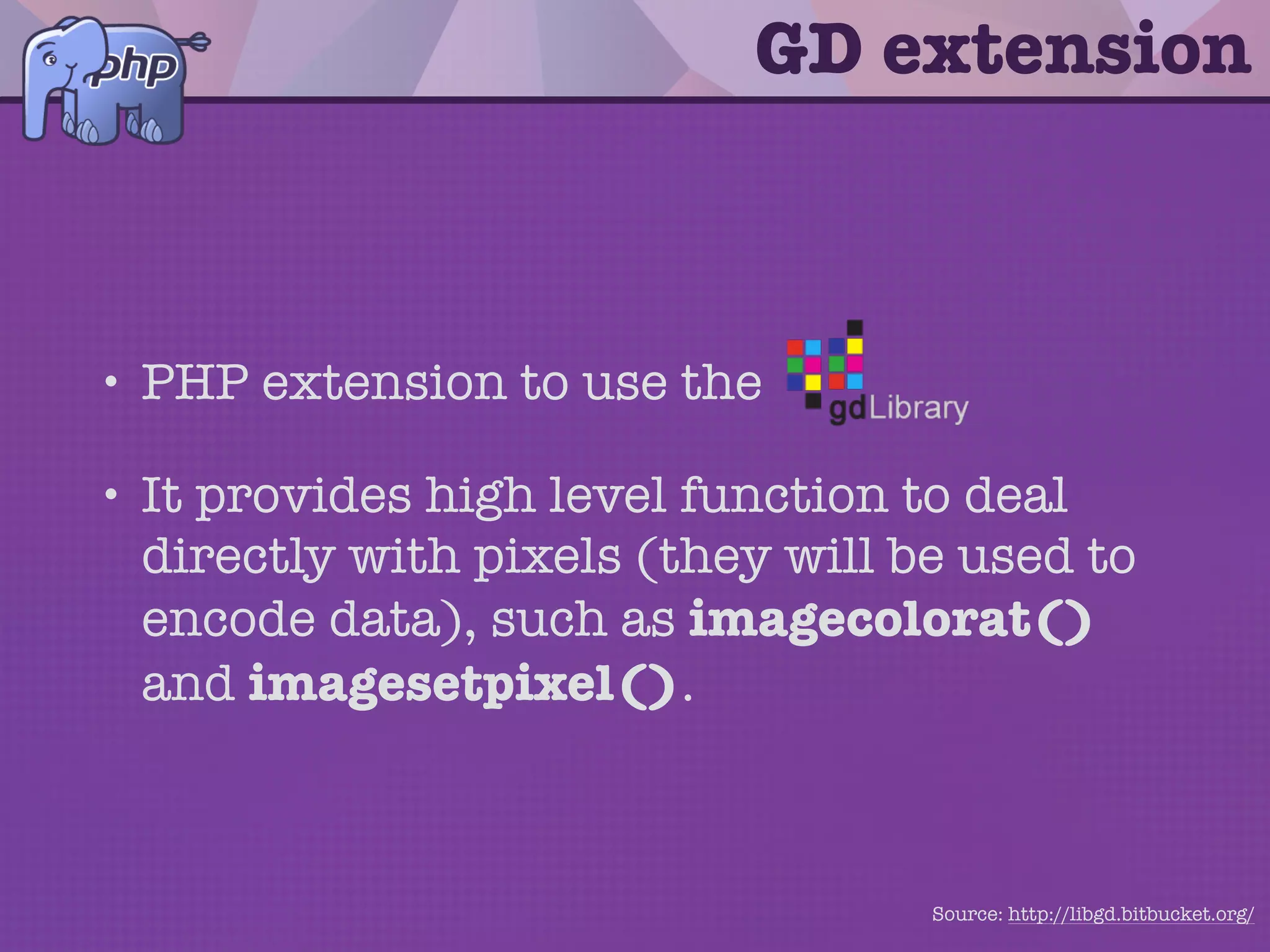 Demo #2: Hiding data
into images
 