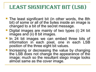 More Significant Bit Steganography | PPT