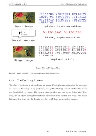 Steganography final report | PDF