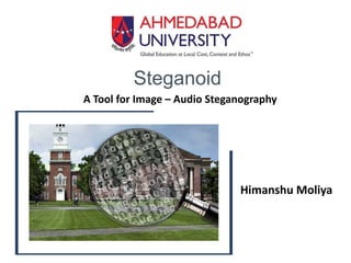Himanshu	Moliya
Steganoid
A	Tool	for	Image	–	Audio	Steganography
 