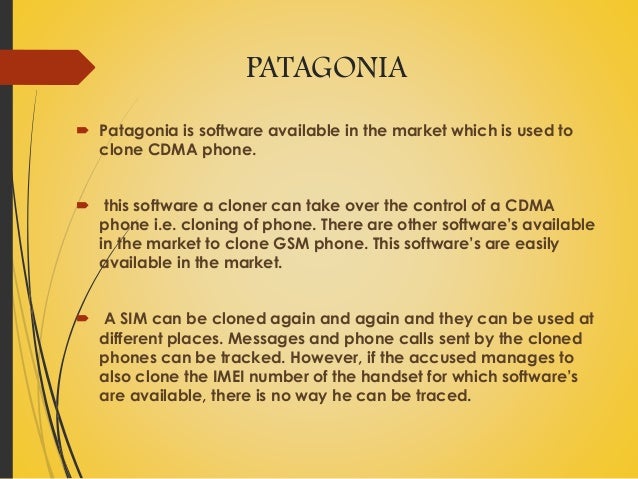 Cell Phone Cloning Software