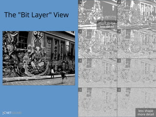 NETSQUARE
more shape
less detail
7 6
5 4
3 2
1 0
less shape
more detail
The "Bit Layer" View
 
