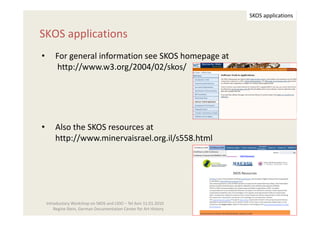 Skos Reference Examples SKOS hands-on workshop (tutorial) by Regine Stein | PDF