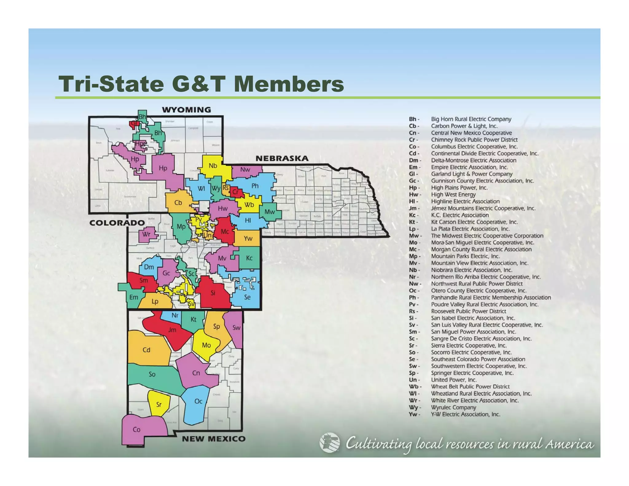 Tri-State G&T Members
 