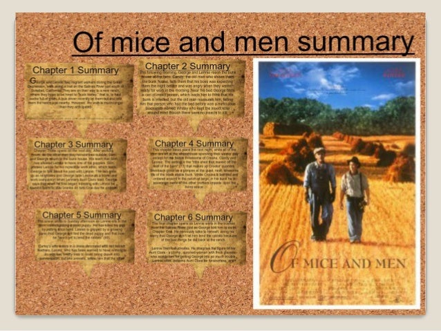 Steinbeck's "Of mice and men"