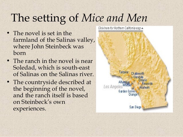Of mice and men setting essay