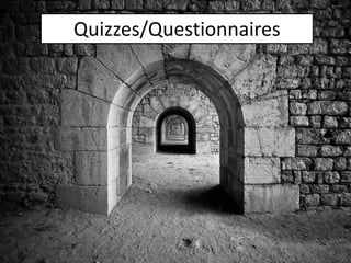 Quizzes/Questionnaires
 