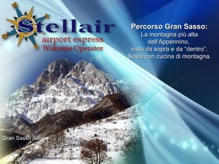 Gran Sasso dItalia Percorso Gran Sasso: La montagna pi alta dellAppennino,  vista da sopra e da dentro. Sosta con cucina di montagna. 