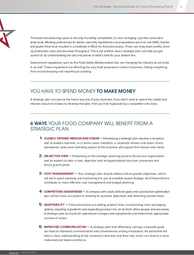 Stellar S Strategic Planning Guide For Food Processors