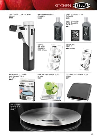 62
KITCHEN
STAINLESS STEEL
EGG SHAPED TIMER
Gift Boxed
SA41
TRIPLE
EGG TIMER
3,4 & 5 MINS
Gift Boxed
SA97
SS EGG TIMER
3 MINUTE
Counter display x12
TC97
REVERSIBLE MEAT TENDERIZER
Swing Tagged
SA76
TALL
POTATO
MASHER
Swing Tagged
SA81 18cm
TALL
POTATO
MASHER
FOR
NON-STICK
Swing Tagged
SA82 18cm
PREMIUM
ICE CREAM SCOOP
WITH SILICONE BUMPER
Swing Tagged
SA70 50mm Dia.
SA71 75mm Dia,
NON-STICK
PAN PROTECTOR/TRIVET
SK95 19cm
SK96 13cm
GARLIC PRESS & SCOOP
Carded
SA85
 