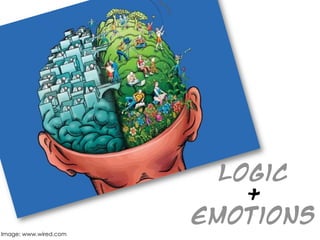 Logic
                           +
                       Emotions
Image: www.wired.com
 