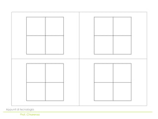 Appunti di tecnologia
          Prof. Chiarenza
 