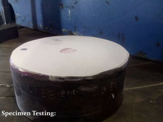 BUFFERING ANALYSIS:
Specimen Testing:
 