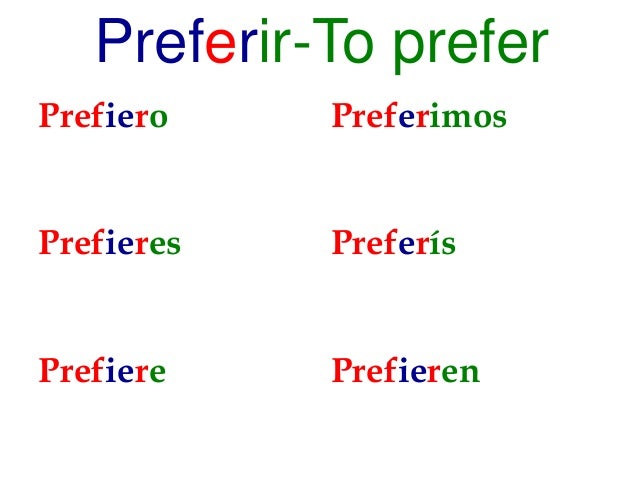 M s STEM CHANGING VERBS