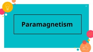 57
Paramagnetism
 