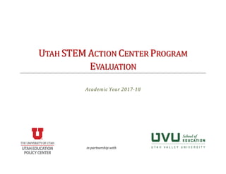 Utah STEM Action Center Program Evaluation