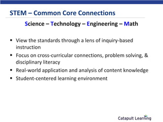 Common Core Math Stem Math STEM and the Common Core | PDF