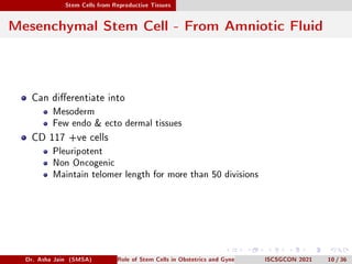 Role of Stem Cells in Obstetrics and Gynecology Practice | PDF