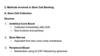 Stem Cell Banking, Methods, Processing and Procedure | PDF