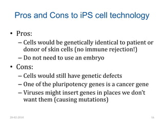 Stem cell biology | PPTX
