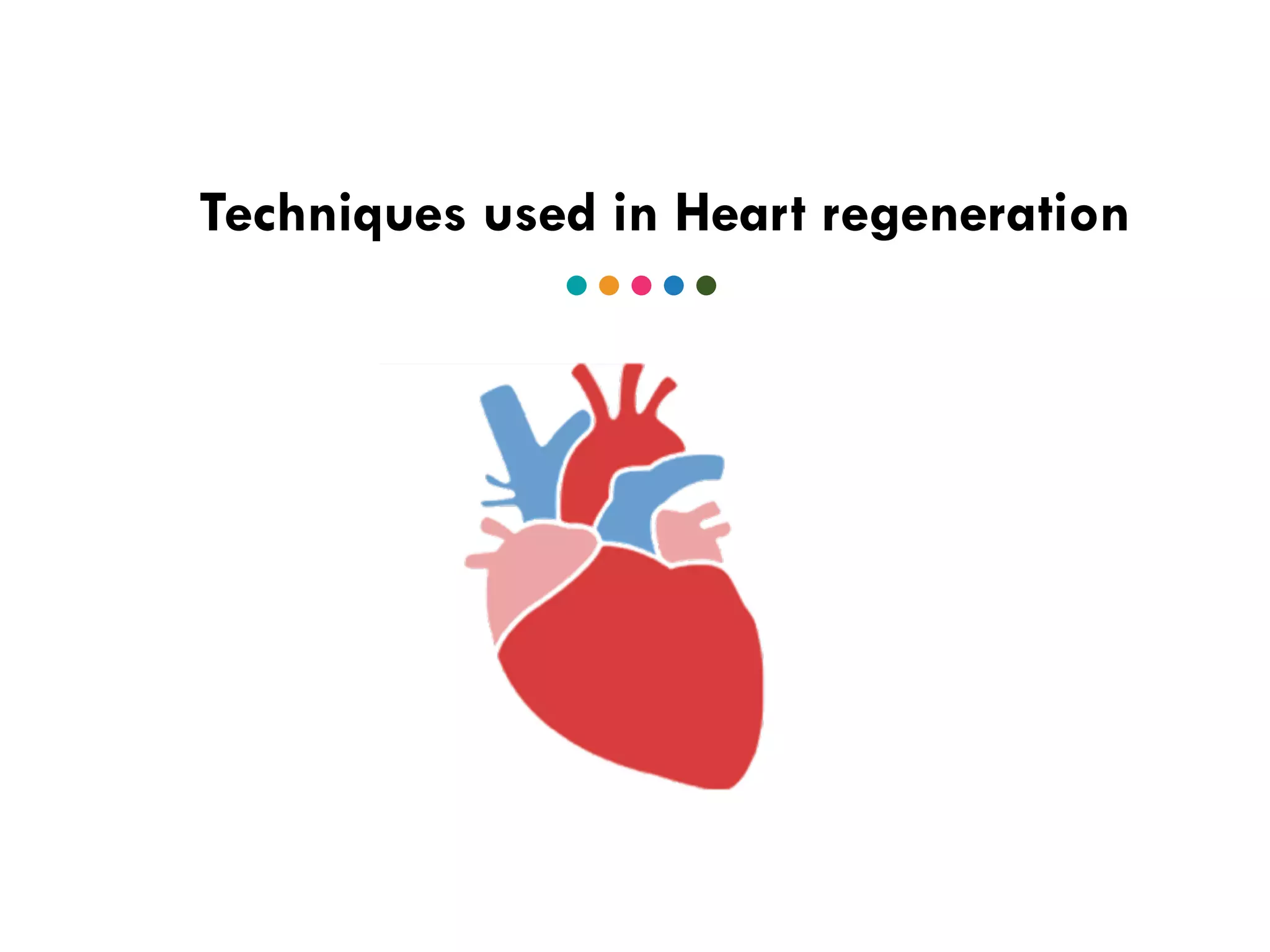 Techniques used in Heart regeneration
 