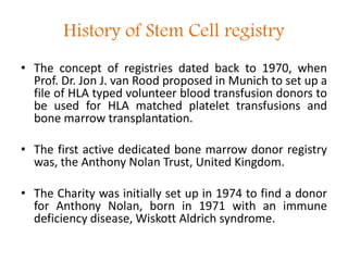 Stem cell registry | PDF