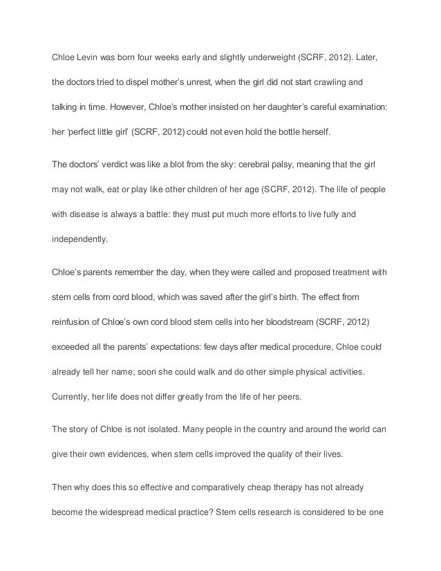 Research paper about cells