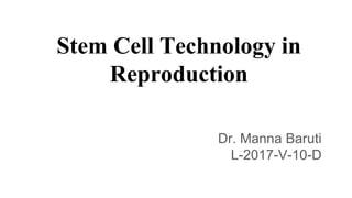 Stem Cell Technology in
Reproduction
Dr. Manna Baruti
L-2017-V-10-D
 