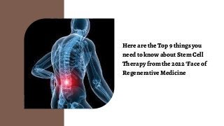 Stem Cell Therapy 9 Things You Need to Know by Dr. David Greene of R3 ...
